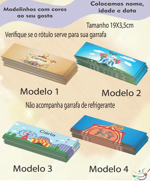 Rótulo Refrigerante-circo
