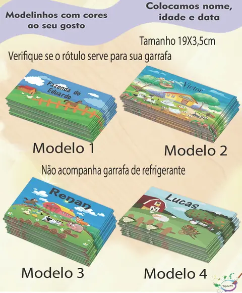 Rótulo Refrigerante-fazendinha