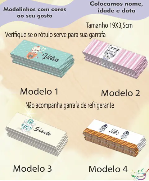 Rótulo Refrigerante-gatinho