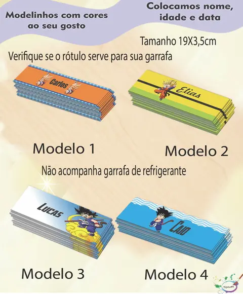 Rótulo Refrigerante-goku