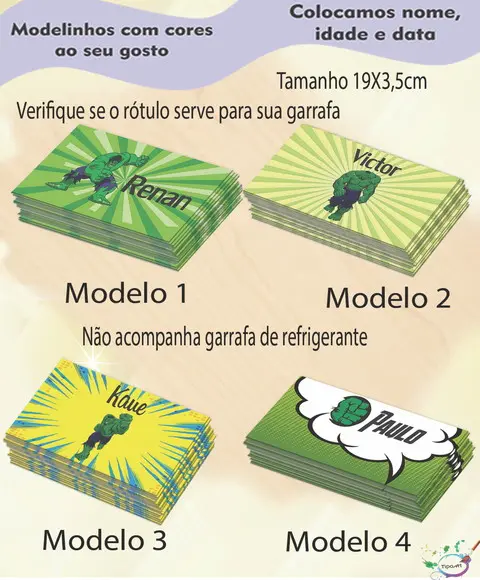 Rótulo Refrigerante-hulk