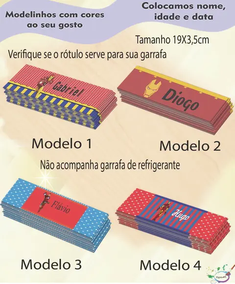 Rótulo Refrigerante-homem de Ferro
