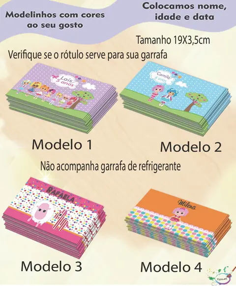 Rótulo Refrigerante-lalaloopsy