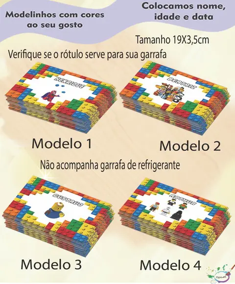 Rótulo Refrigerante-lego