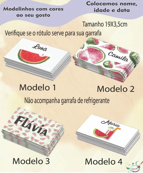 Rótulo Refrigerante-melancia