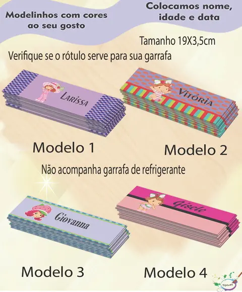 Rótulo Refrigerante-moranguinho