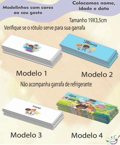 Rótulo Refrigerante-mundo Bita