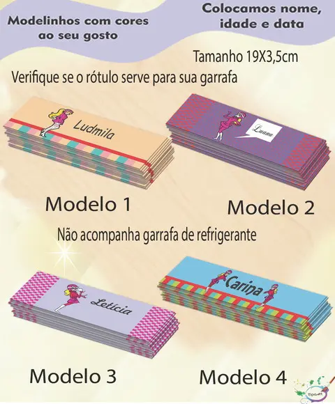 Rótulo Refrigerante-penelope Charmosa