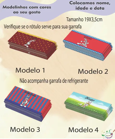 Rótulo Refrigerante-pernalonga