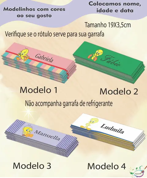 Rótulo Refrigerante-piu Piu