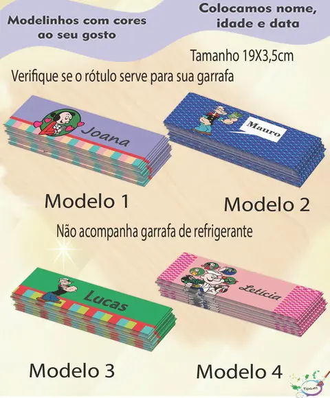 Rótulo Refrigerante-popai