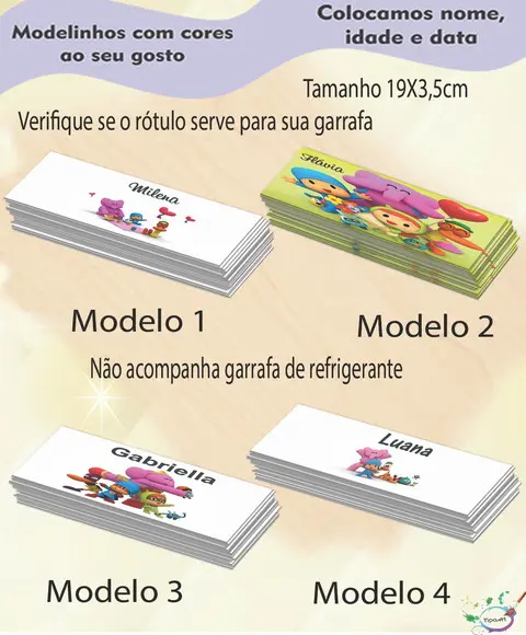 Rótulo Refrigerante-pocoyo