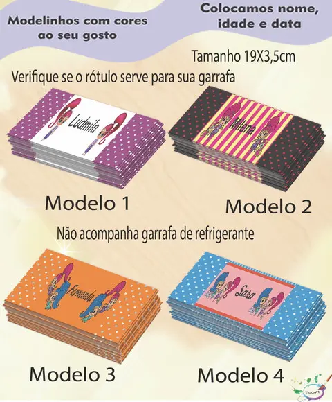 Rótulo Refrigerante-shimmer Shine