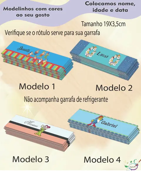 Rótulo Refrigerante-sete Anões