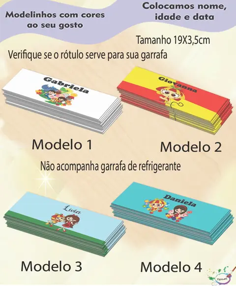Rótulo Refrigerante-sitio do Pica Pau Amarelo