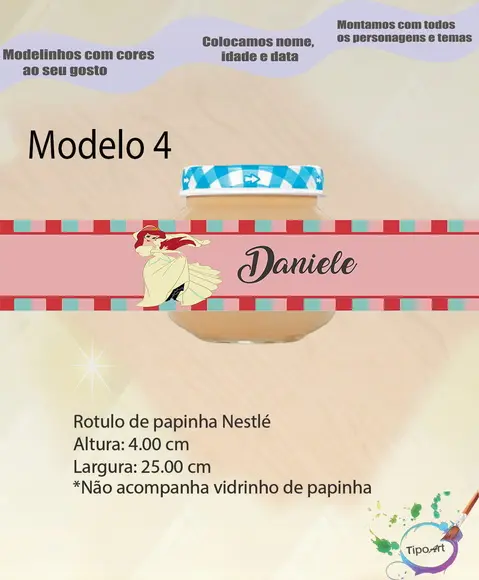 Rótulo Vidro Papinha-ariel