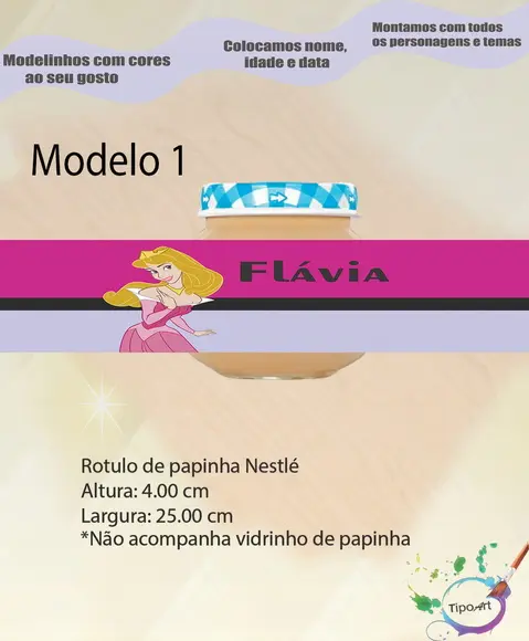 Rótulo Vidro Papinha-aurora