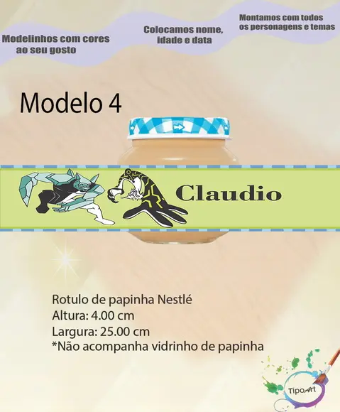 Rótulo Vidro Papinha-ben 10