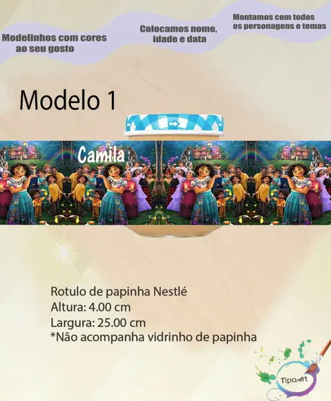 Rótulo Vidro Papinha-encanto