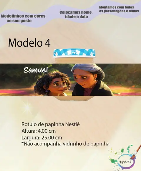 Rótulo Vidro Papinha-encanto