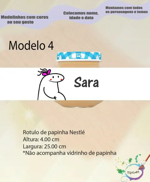 Rótulo Vidro Papinha-flork