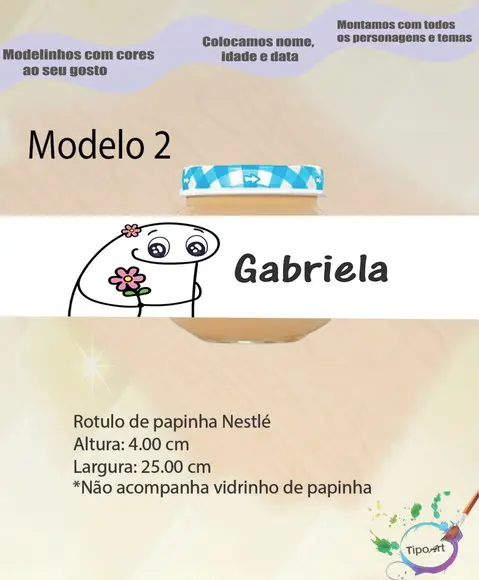 Rótulo Vidro Papinha-flork