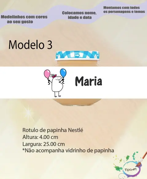 Rótulo Vidro Papinha-flork