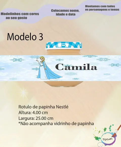 Rótulo Vidro Papinha-frozen