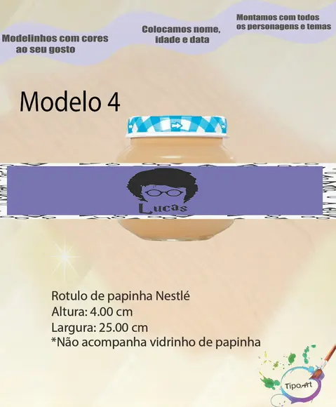 Rótulo Vidro Papinha-harry Potter-modelo 2