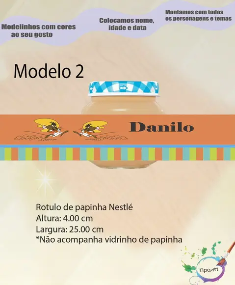 Rótulo Vidro Papinha-ligeirinho