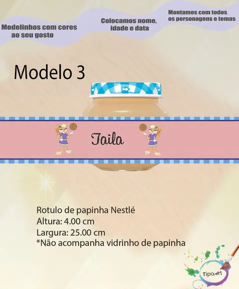Rótulo Vidro Papinha-lola