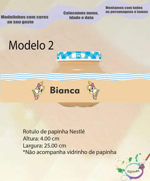 Rótulo Vidro Papinha-lola