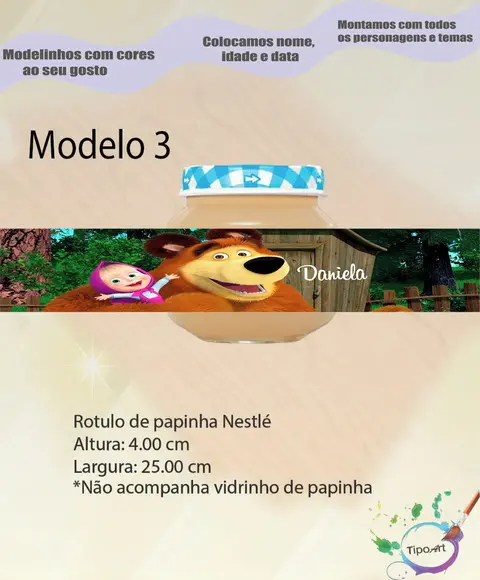Rótulo Vidro Papinha-masha