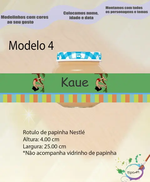 Rótulo Vidro Papinha-mogli