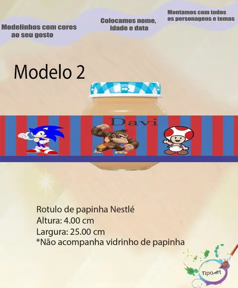 Rótulo Vidro Papinha-sonic
