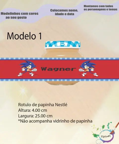 Rótulo Vidro Papinha-sonic