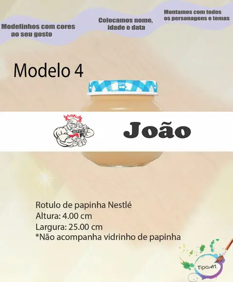 Rótulo Vidro Papinha-sp