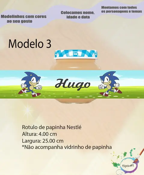 Rótulo Vidro Papinha-sonic