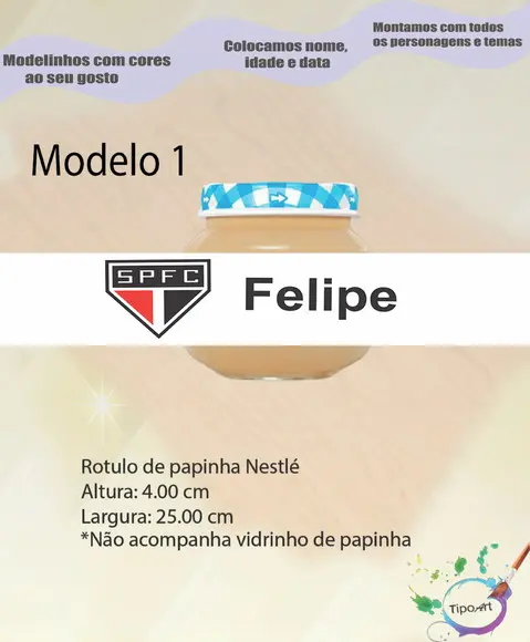 Rótulo Vidro Papinha-sp