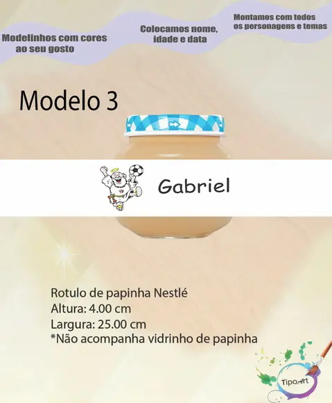 Rótulo Vidro Papinha-sp