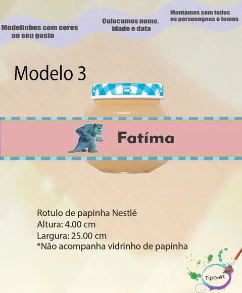 Rótulo Vidro Papinha-sullivan