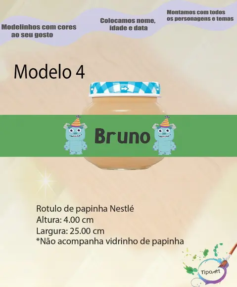 Rótulo Vidro Papinha-sullivan