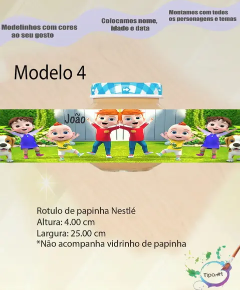 Rótulo Vidro Papinha-super Jojo