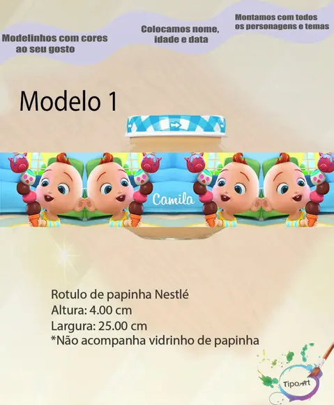 Rótulo Vidro Papinha-super Jojo