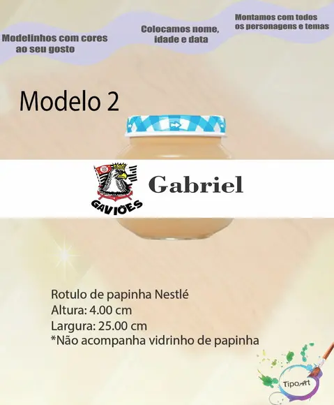 Rótulo Vidro Papinha-timão