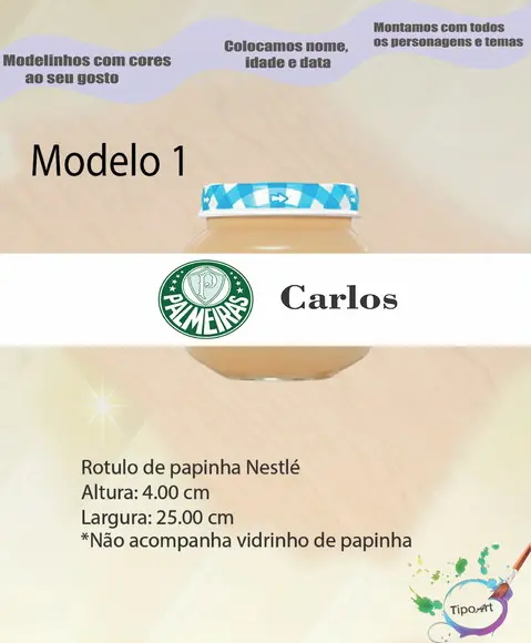 Rótulo Vidro Papinha-verdão