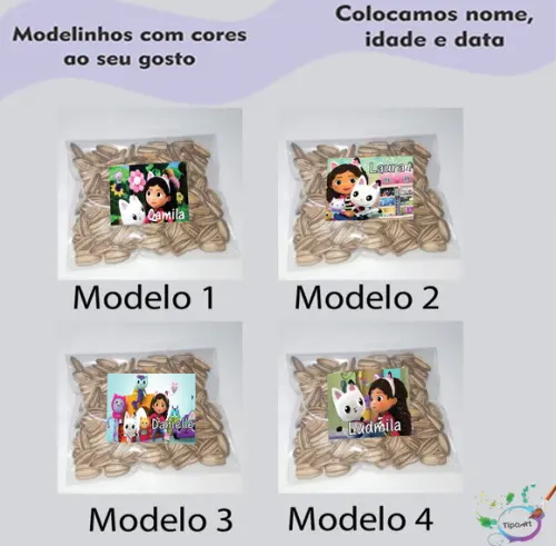 Saquinho com Semente Girassol/gabi Casa Mágica