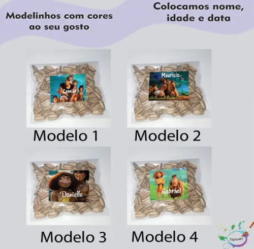 Saquinho com Semente Girassol/os Croods