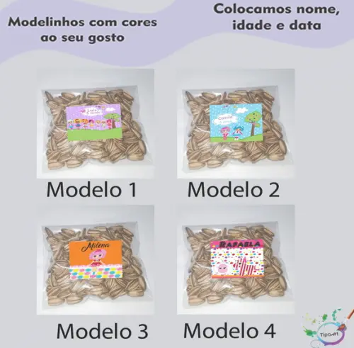 Saquinho Personalizado com Semente Girassol/lalaloopsy