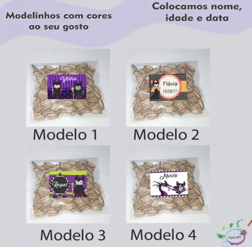Saquinho Personalizado com Semente Girassol/malevola